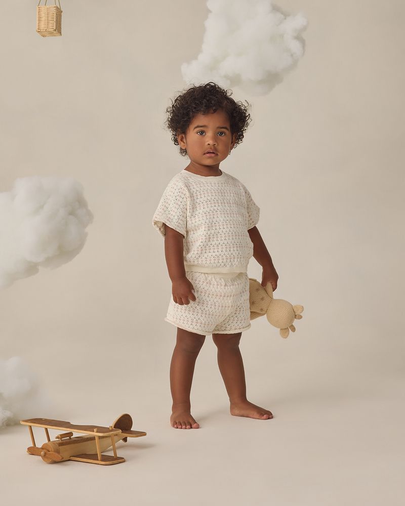 Relaxed Summer Knit Set || Ivory by Quincy Mae