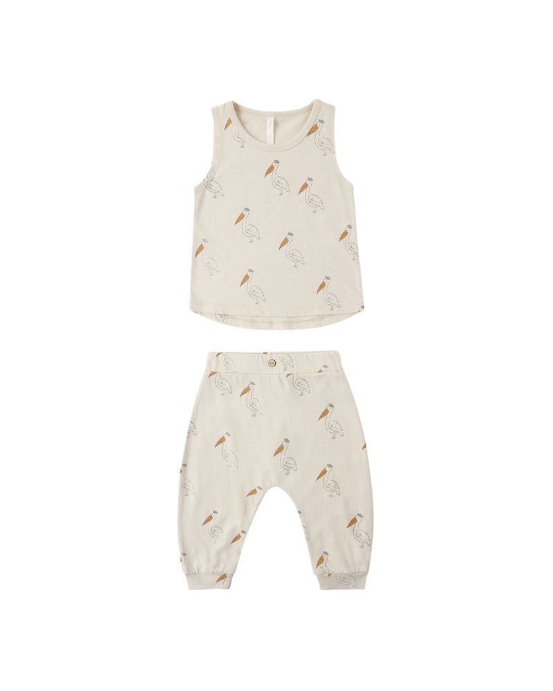 Tank + Slouch Pant Set || Pelican by Rylee + Cru