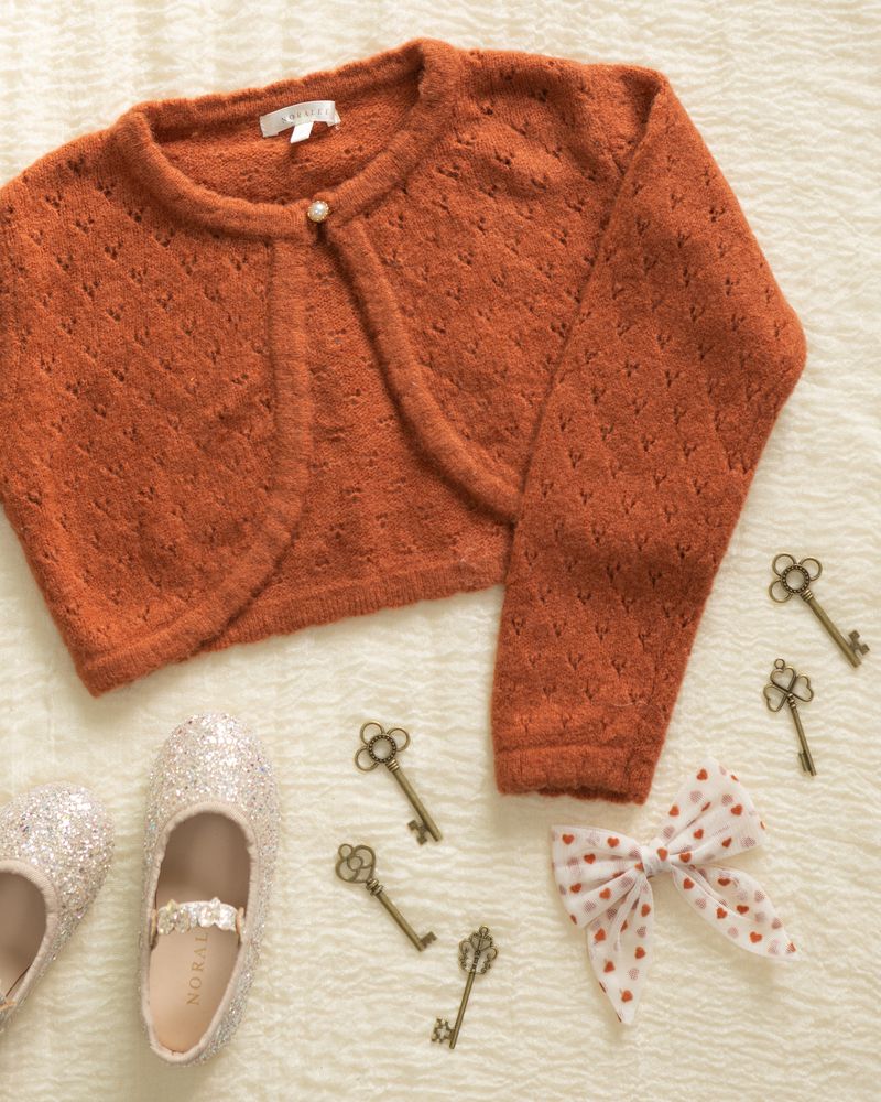 Bolero Sweater | Red by Noralee