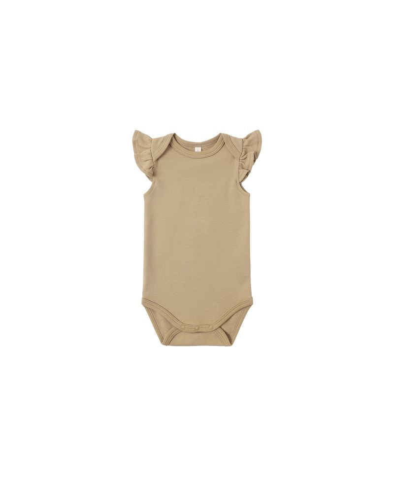 Flutter Sleeve Bodysuit || Honey by Quincy Mae