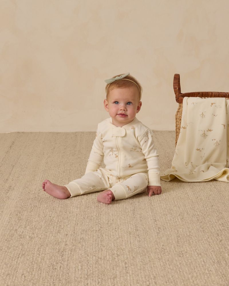 Zip Long Sleeve Sleeper || Fox Land by Quincy Mae