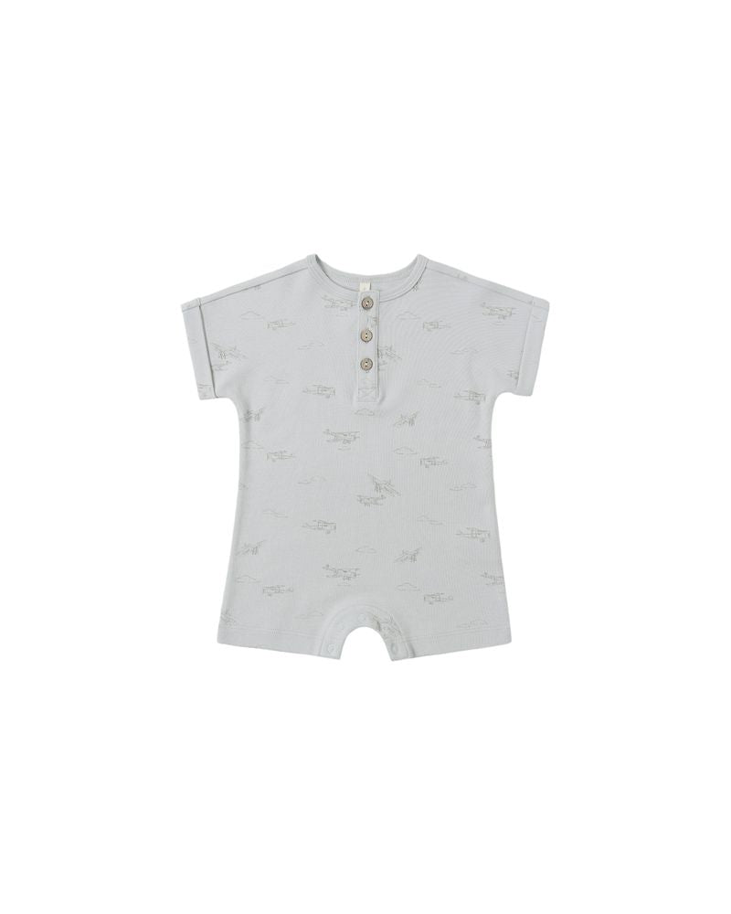 Short Sleeve One-Piece || Airplanes by Quincy Mae