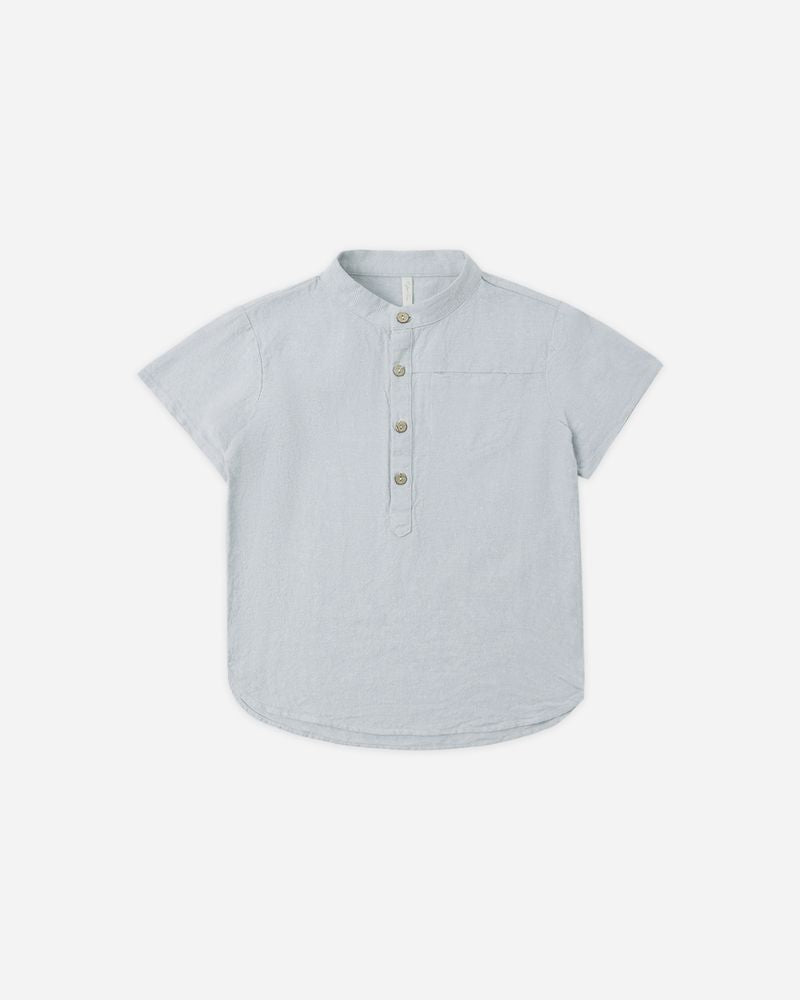 Mason Shirt || Heathered Light Blue by Rylee + Cru