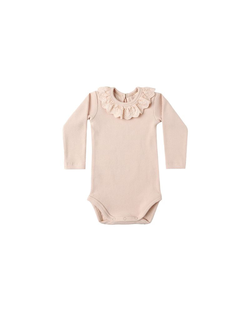 Ruffle Collar Bodysuit || Antique by Quincy Mae
