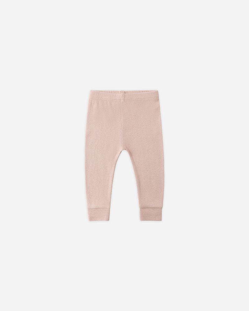 Ribbed Legging || Blush by Quincy Mae