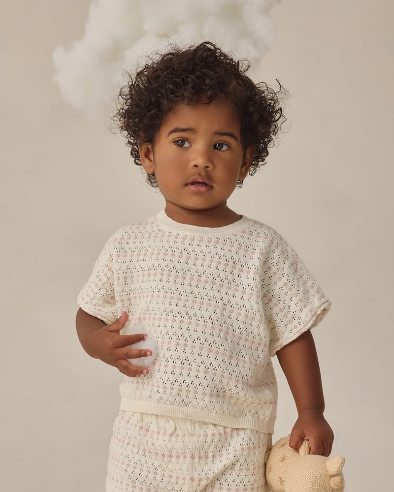Relaxed Summer Knit Set || Ivory by Quincy Mae
