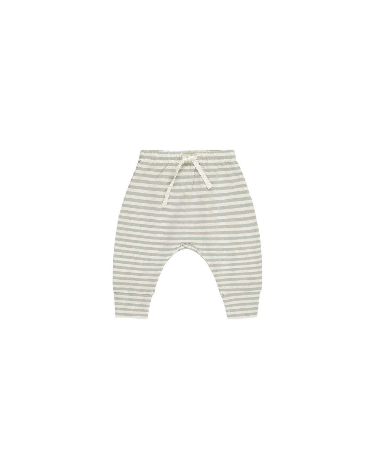 Drawstring Pant || Sage Stripe by Quincy Mae