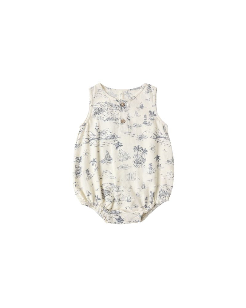 Beau Romper || Ocean Toile by Rylee + Cru