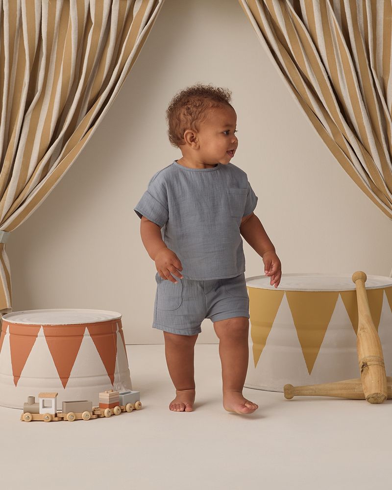 Utility Short || Ocean by Quincy Mae