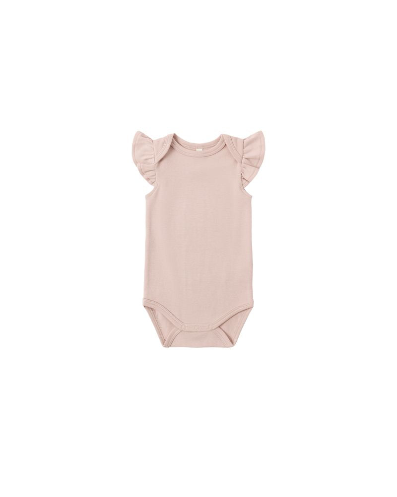 Flutter Sleeve Bodysuit || Blush by Quincy Mae