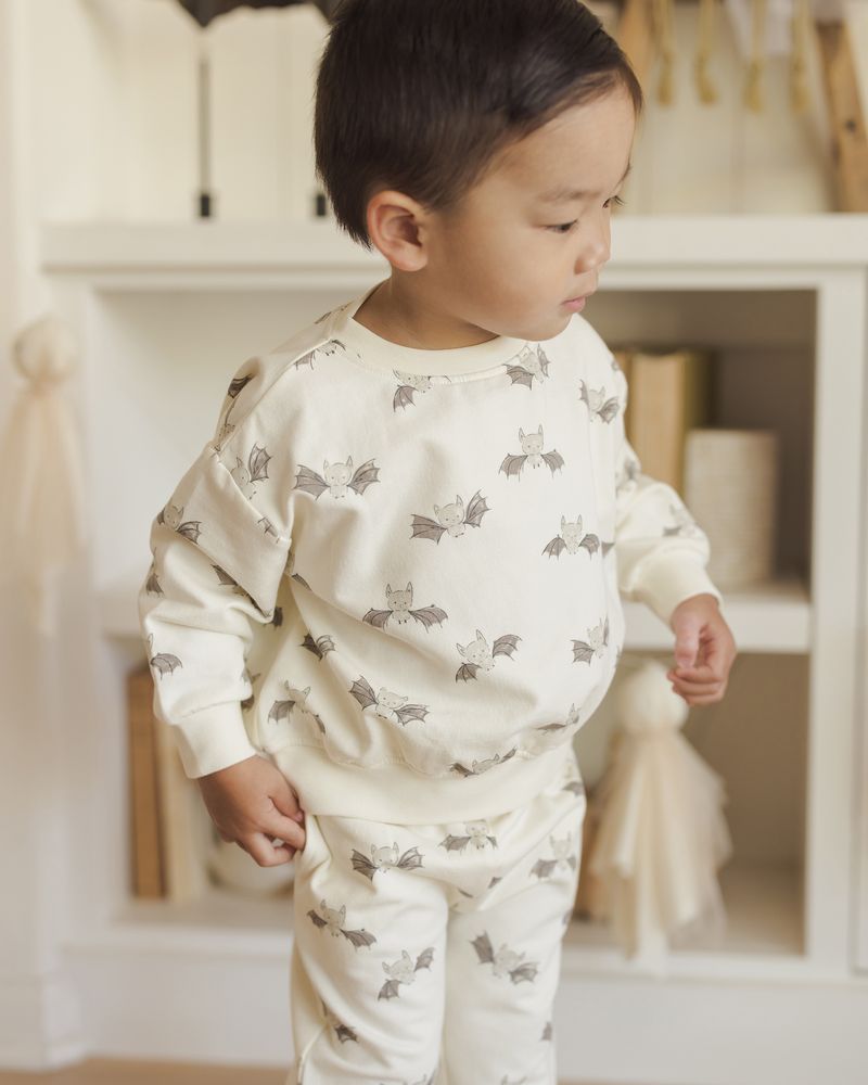 Relaxed Fleece Sweatshirt || Bats by Quincy Mae