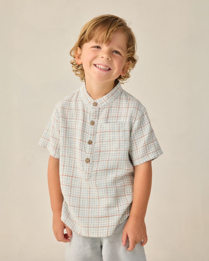 Mason Shirt || Light Blue Plaid by Rylee + Cru