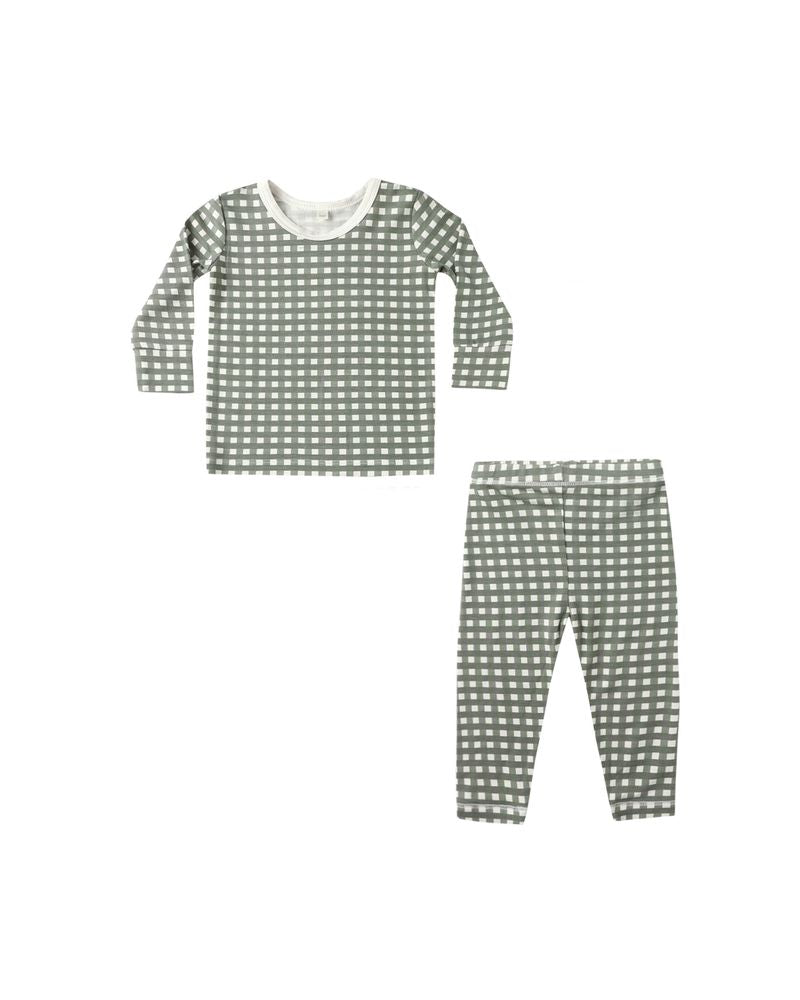 Bamboo Pajama Set || Forest Check by Quincy Mae