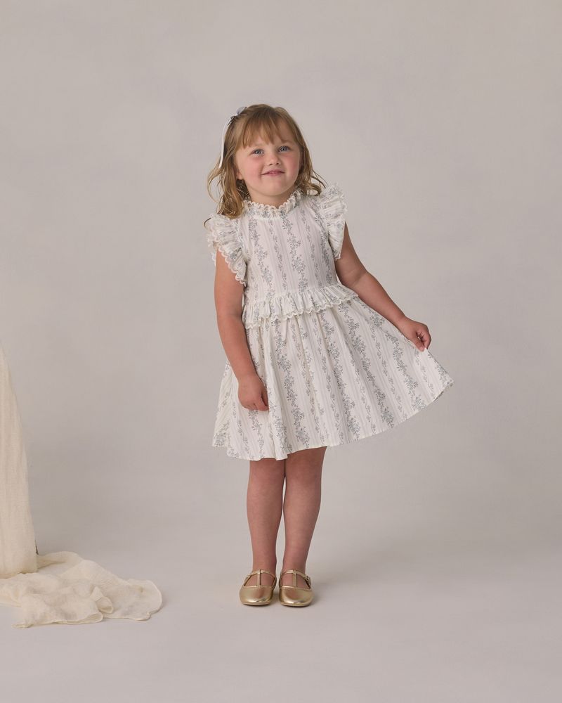 Alice Dress | French Floral Stripe by Noralee