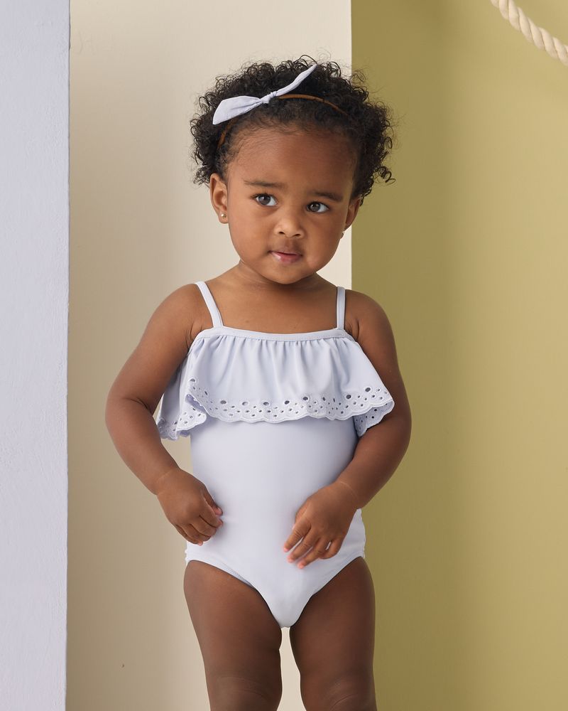 Off-The-Shoulder One-Piece || Periwinkle by Rylee + Cru