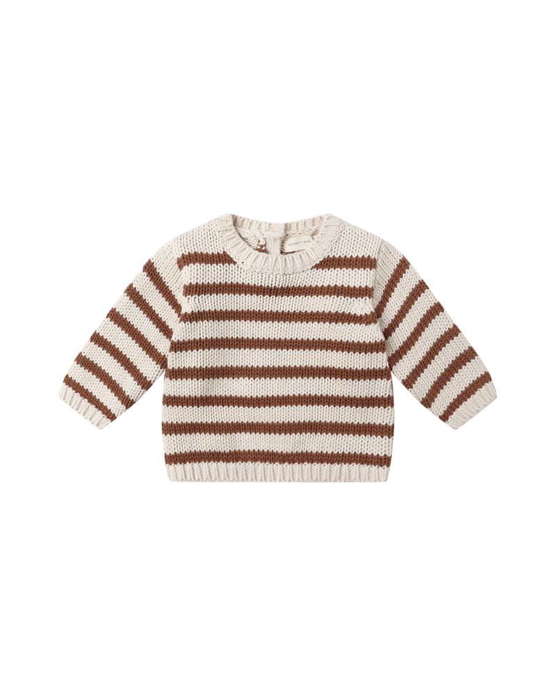 Rex Sweater || Cedar Stripe by Quincy Mae