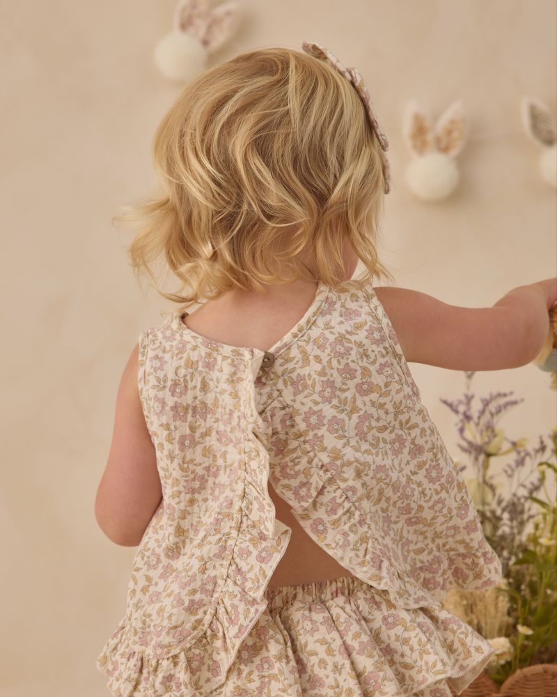 Ruffled Tulip Top + Bloomer Set || Dahlia by Quincy Mae