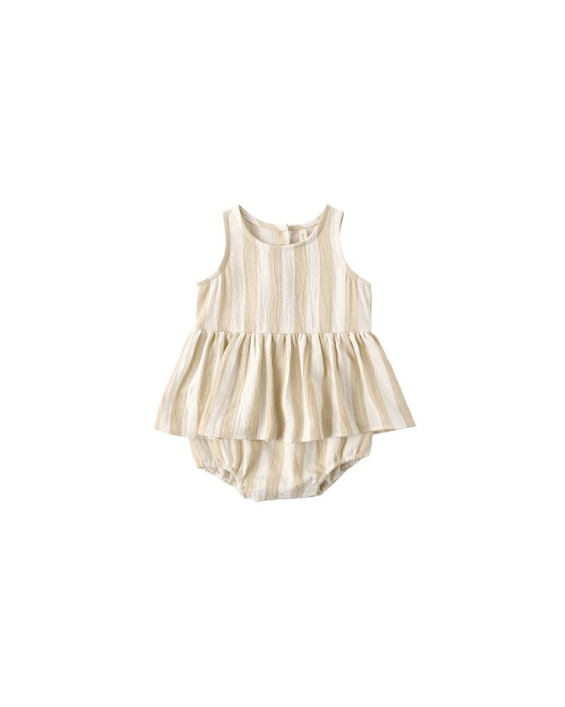 Skirted Tank Romper || Summer Stripe by Quincy Mae