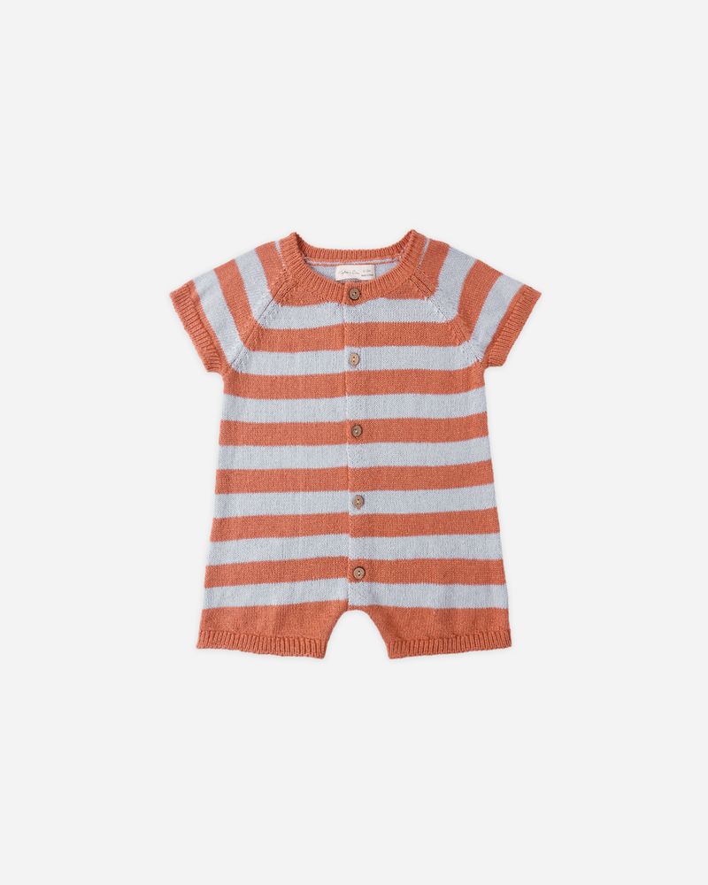 Liam Knit Romper || Americana Stripe by Rylee + Cru