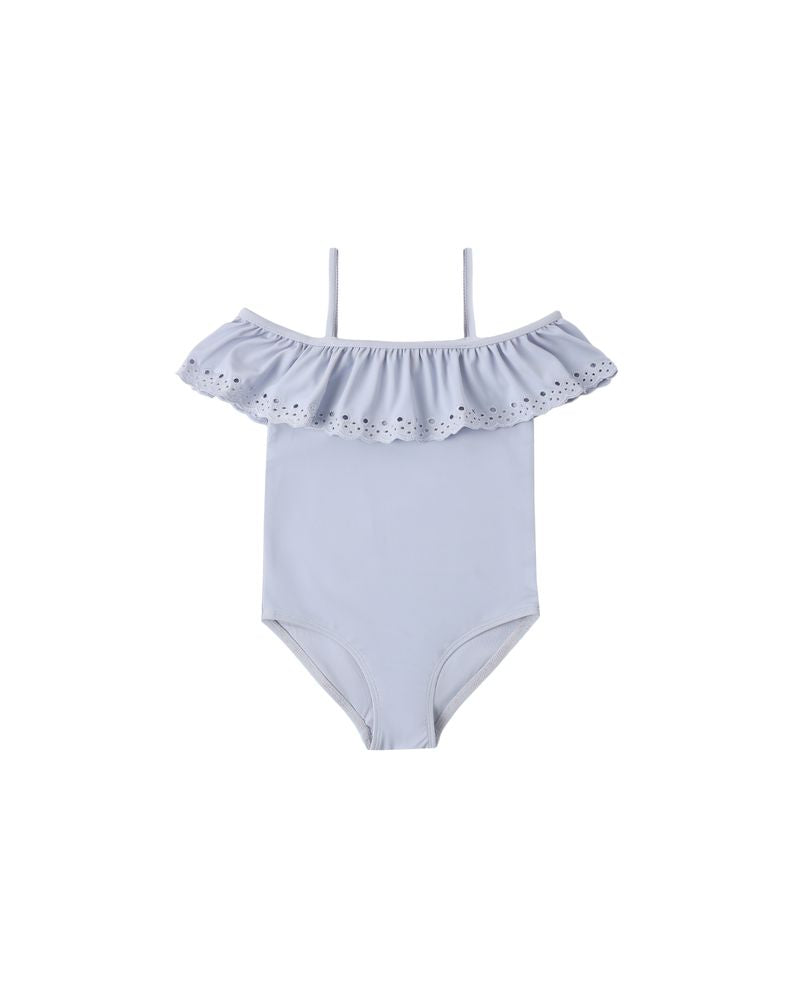 Off-The-Shoulder One-Piece || Periwinkle by Rylee + Cru