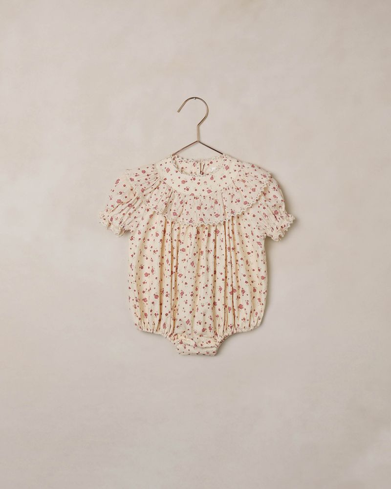 Eva Romper | Red Floral by Noralee