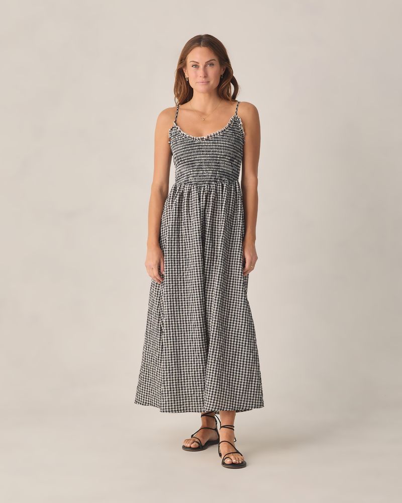 Women's Chrissy Dress | Black Check by Rylee + Cru