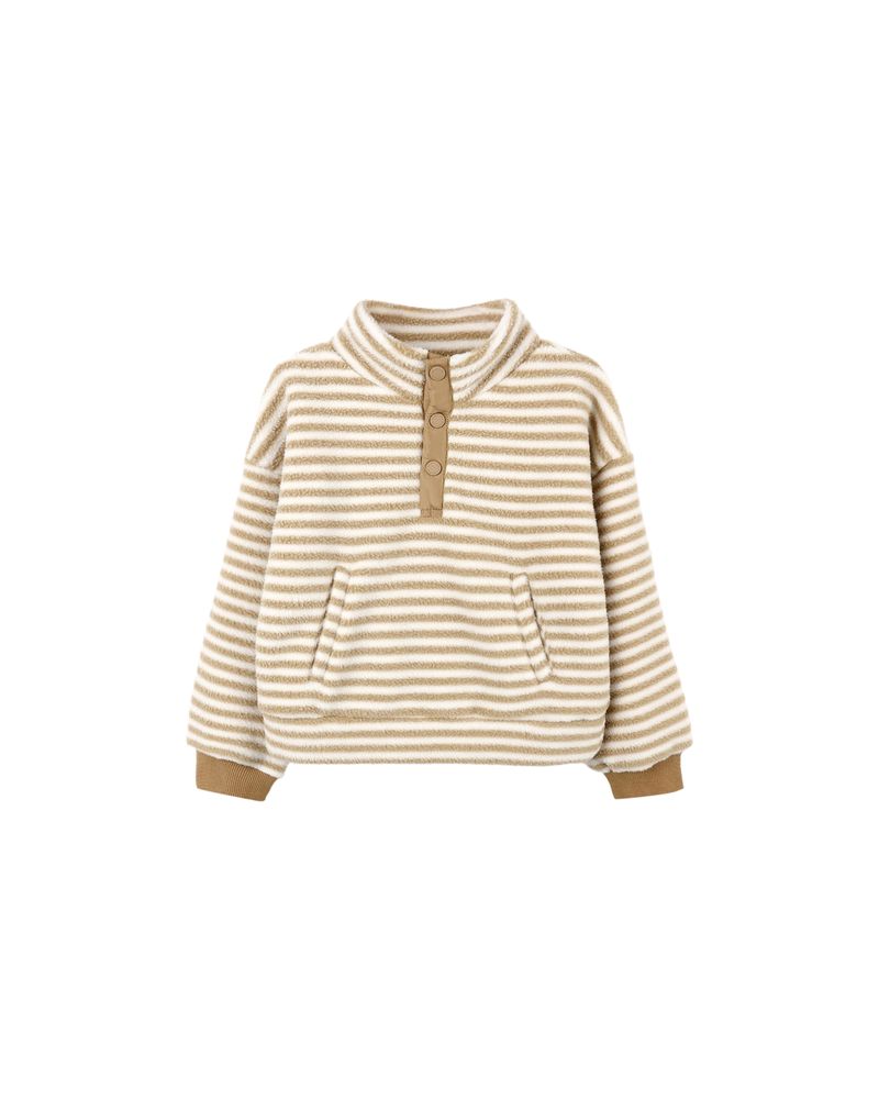Snap Pullover || Toffee Stripe by Rylee + Cru