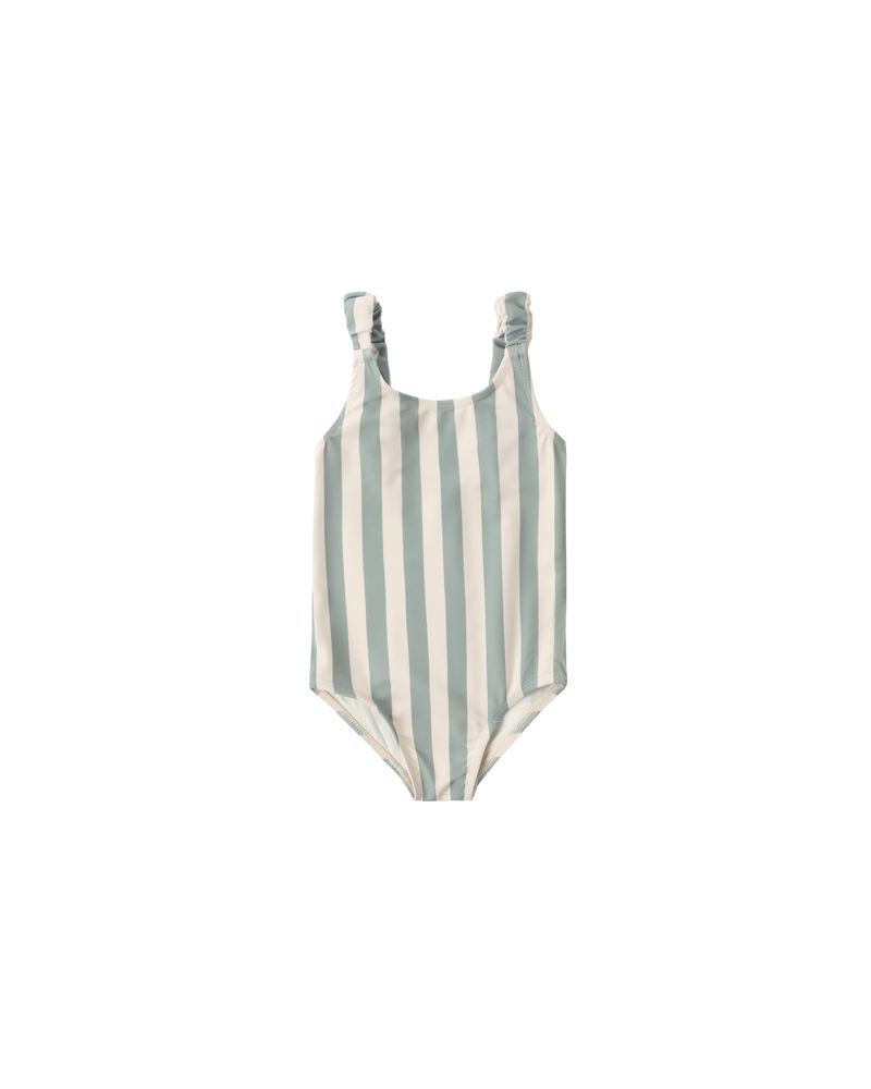 Scrunch One-Piece || Green Stripe by Rylee + Cru
