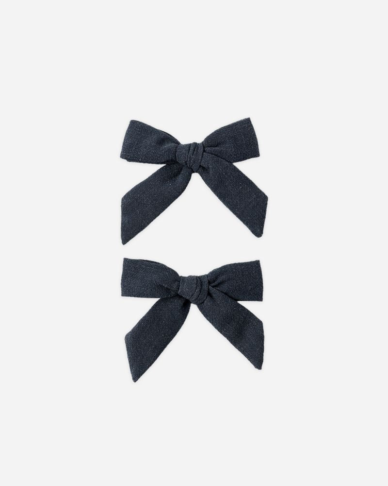 Bows, Set Of 2 || Navy by Rylee + Cru