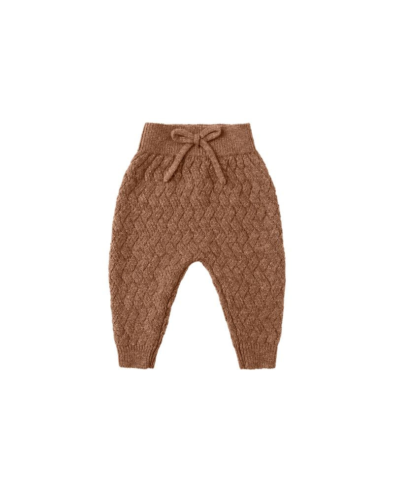 Knit Pant || Heathered Cedar by Quincy Mae