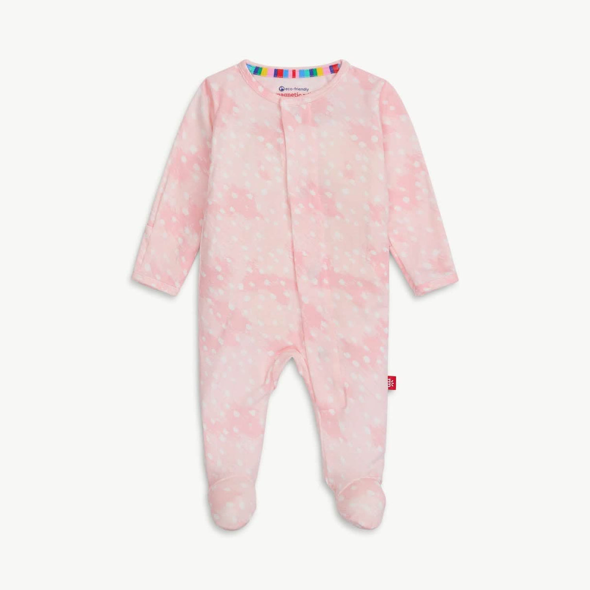 pink doeskin modal magnetic parent favorite footie by Magnetic Me