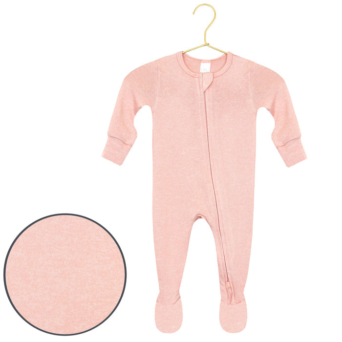 Piper Plush Knit Zipper Footie by Lou Lou & Company