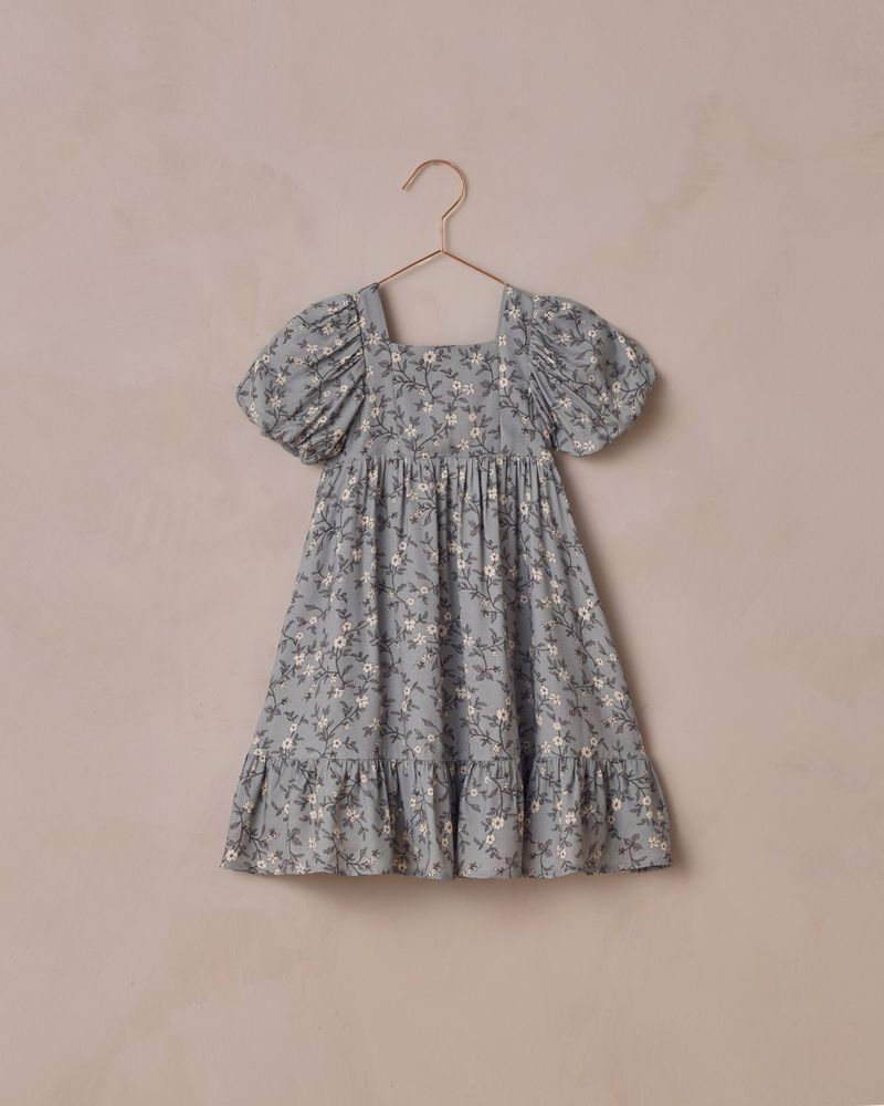 Augusta Dress | French Blue Floral by Noralee