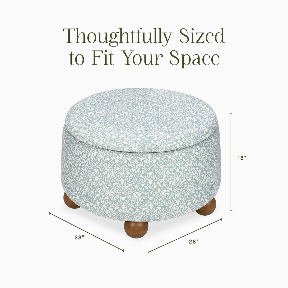 Morris & Co. x Namesake Tuffet Storage Ottoman