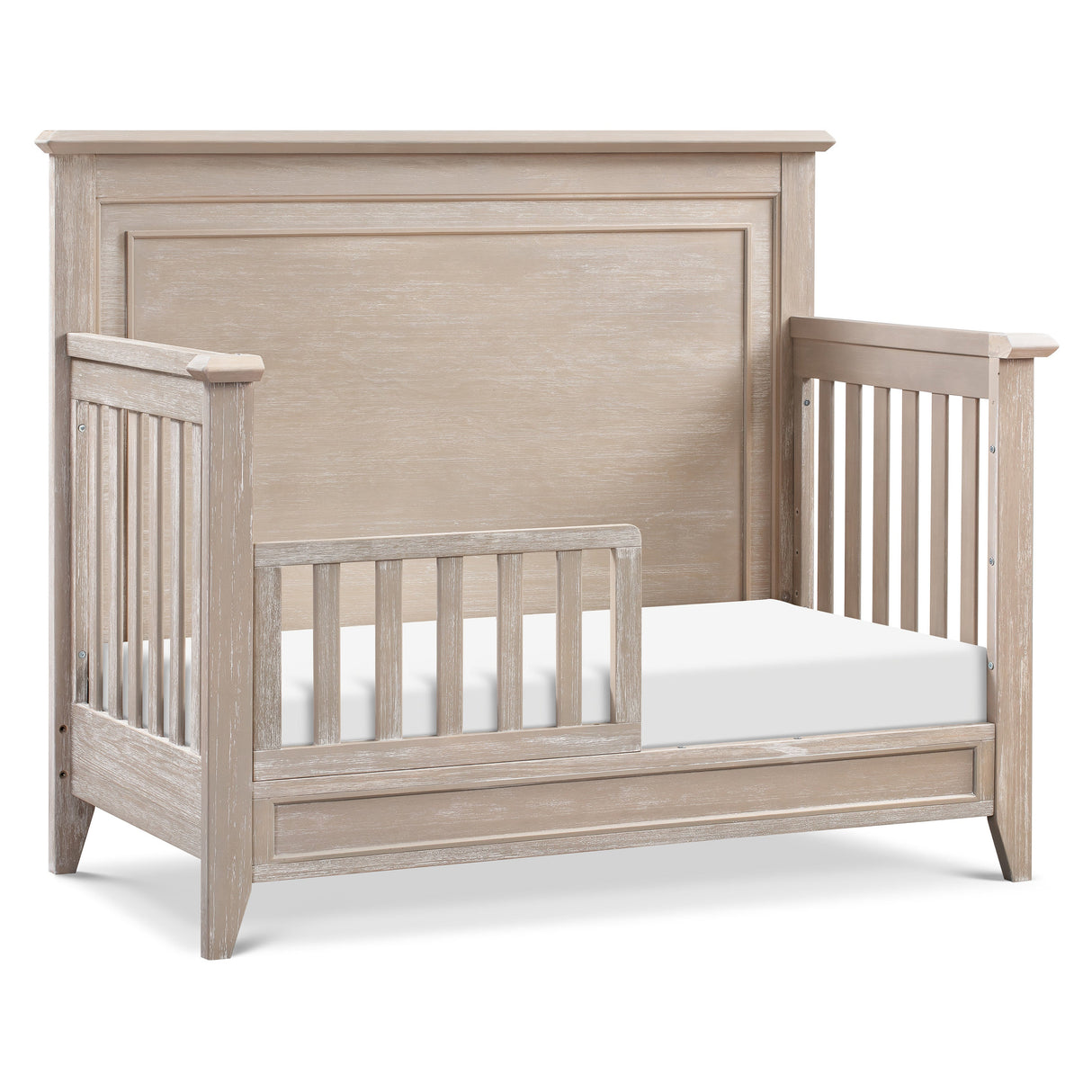 Monogram by Namesake Beckett Rustic 4-in-1 Convertible Flat Top Crib