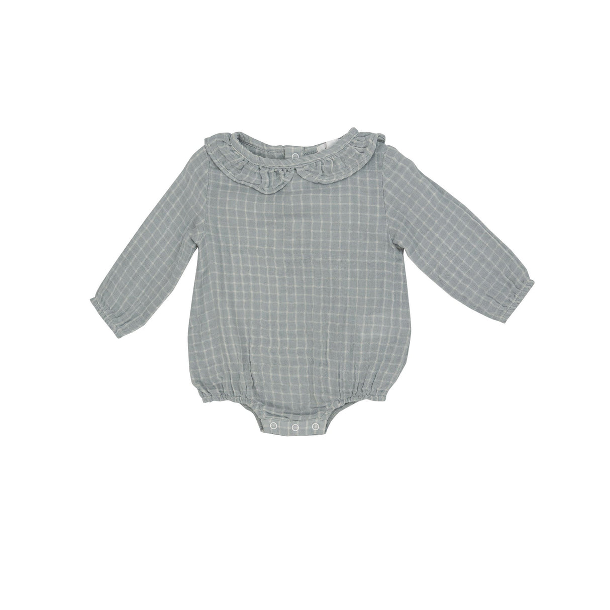 Ruffle Collar Bubble - Grey Grid by Angel Dear