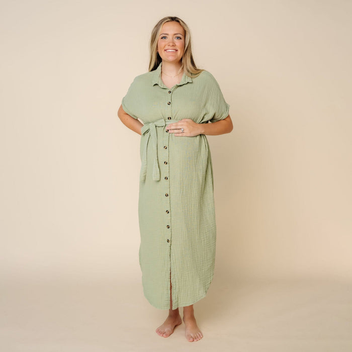 The Everyday Dress -Sage by Lou Lou & Company