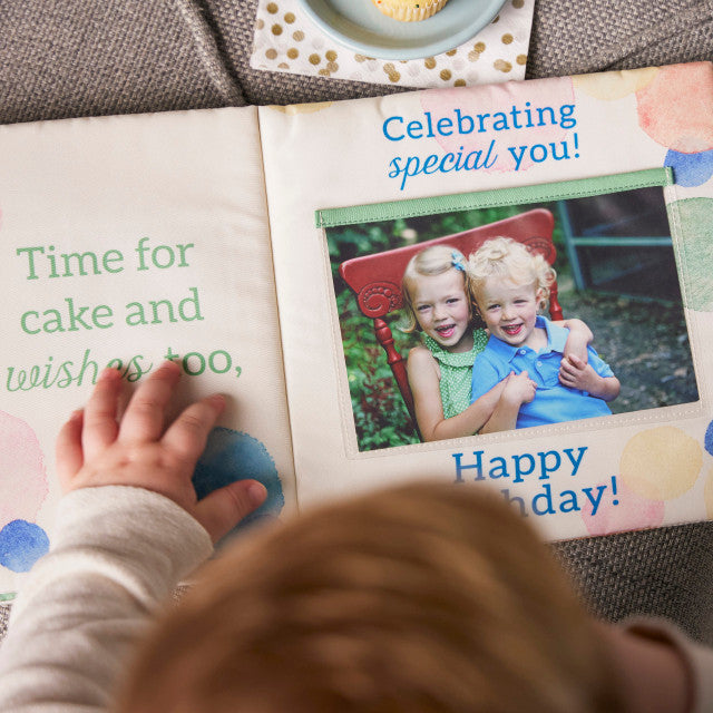 Happy Birthday Plush Photo Book by Demdaco