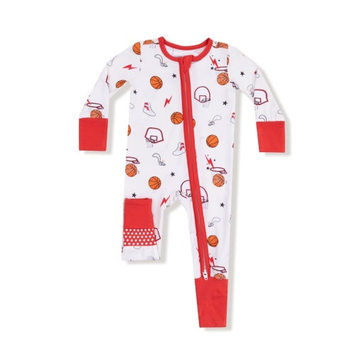 Angel Dear Basketball Uni- 2-Way Zipper Romper