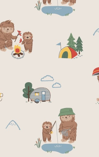 Angel Dear Bigfoot Camping 2-Way Zipper Footie