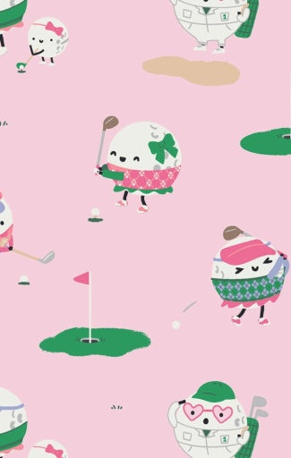 Angel Dear Golf Pros Girl Long Sleeve Loungewear Set