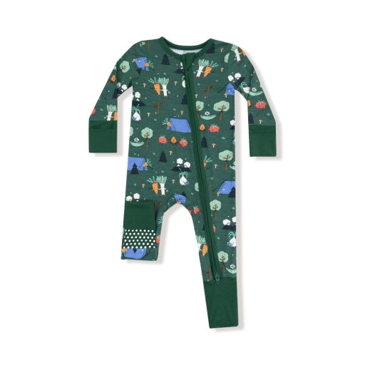 Angel Dear Camping Veggies 2-Way Zipper Romper