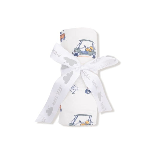 Angel Dear Zooming Golf Carts Swaddle Blanket