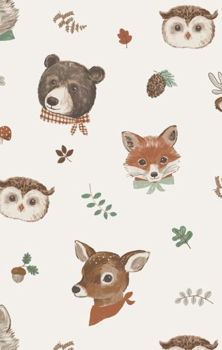 Angel Dear Woodland Animal Faces 2-Way Zipper Footie