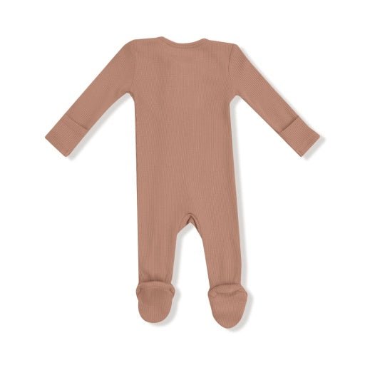 Angel Dear Basics Cafe Au Lait 2-Way Zipper Footie