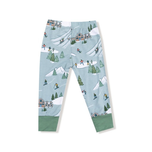 Angel Dear Winter Fun Skiers Long Sleeve Loungewear Set
