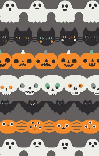 Angel Dear Halloween Paper Garland Glow In The Dark Long Sleeve Loungewear Set