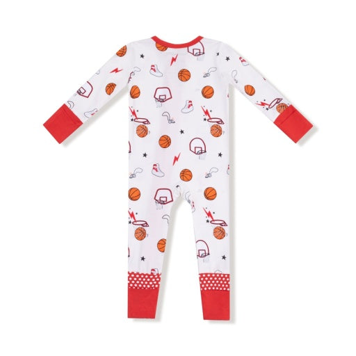 Angel Dear Basketball Uni- 2-Way Zipper Romper