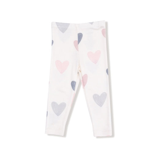 Angel Dear Hearts -French Terry Puffy Long Sleeve Oversized Sweatshirt + Legging