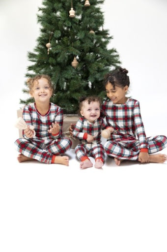 Holiday Plaid L/S Loungewear Set by Angel Dear